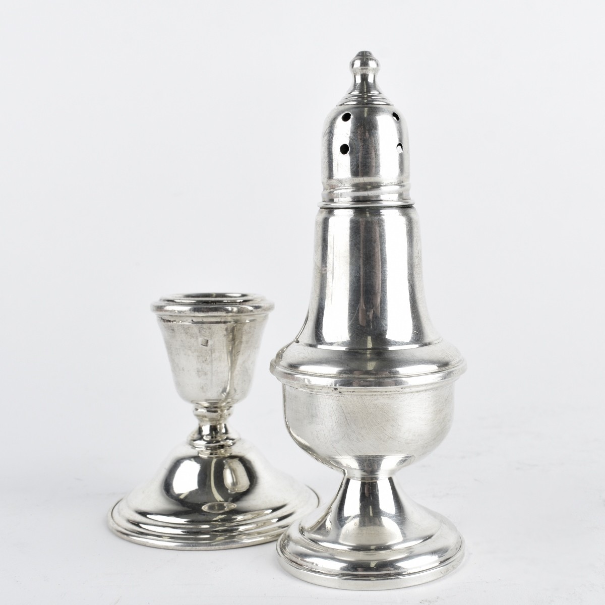 Seven Assorted Silver Tableware