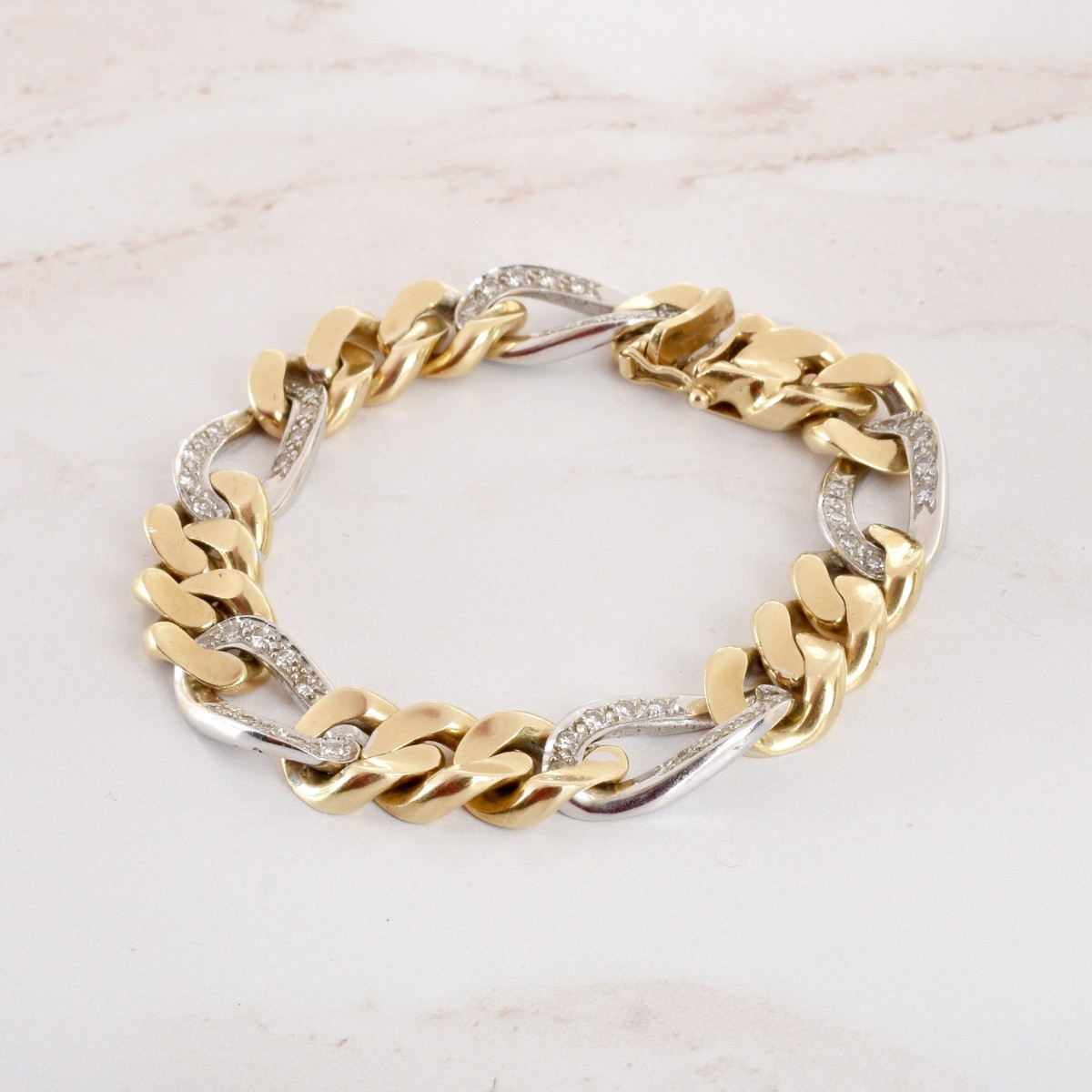 Diamond and 14K Bracelet