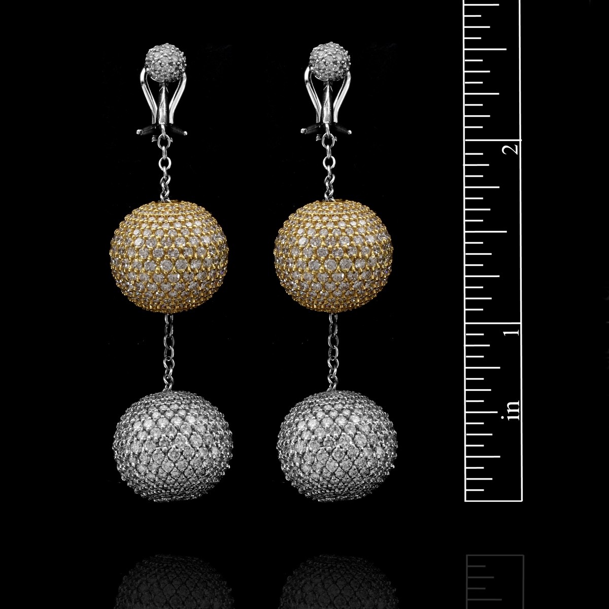 Diamond and 18K Earrings