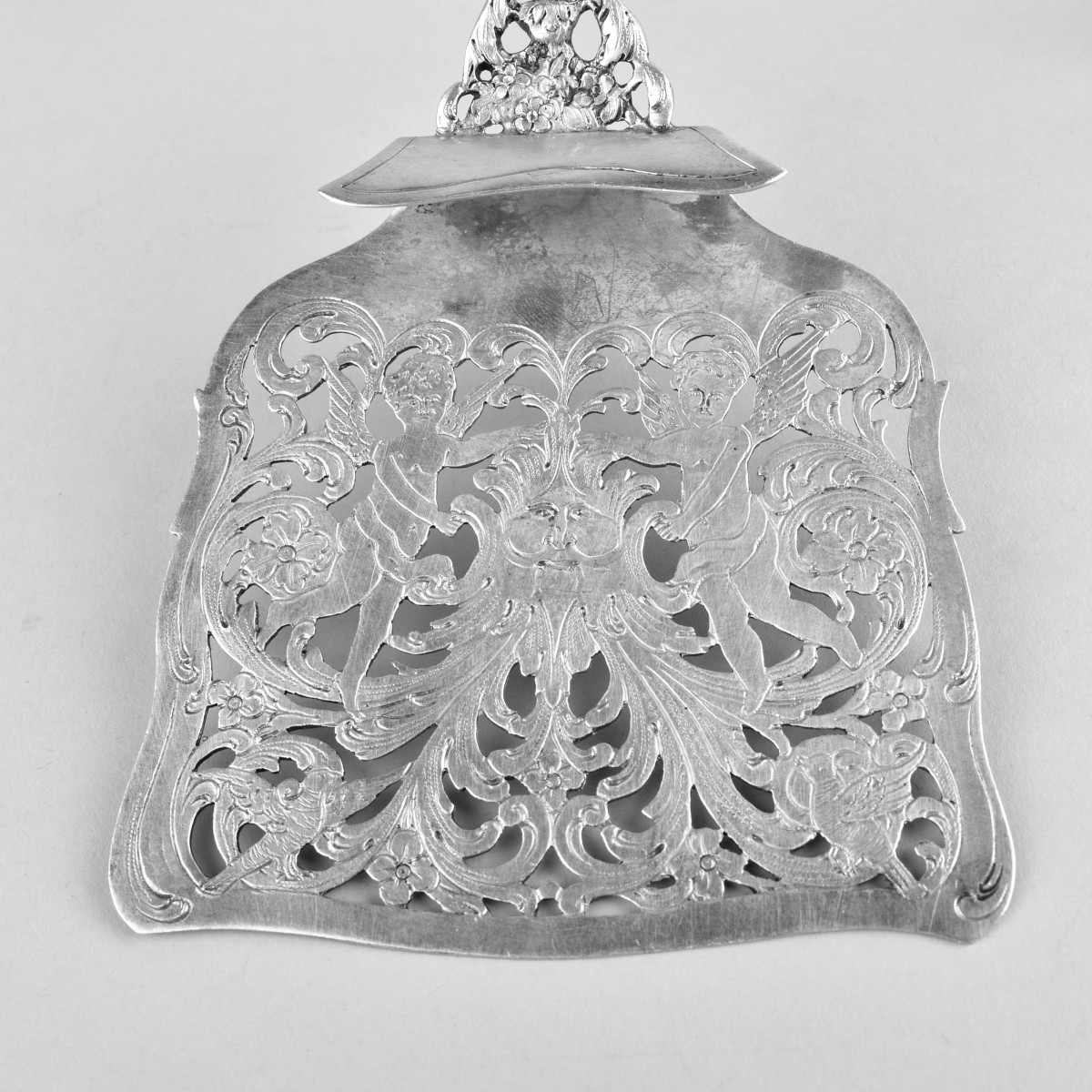 Two Antique Sterling Silver Tableware