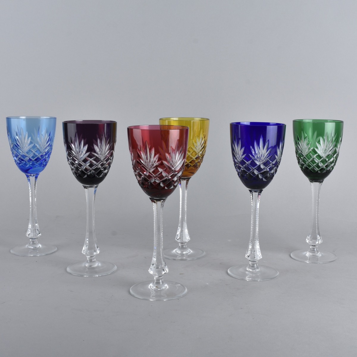 Six Faberge "Odessa" Wine Stems