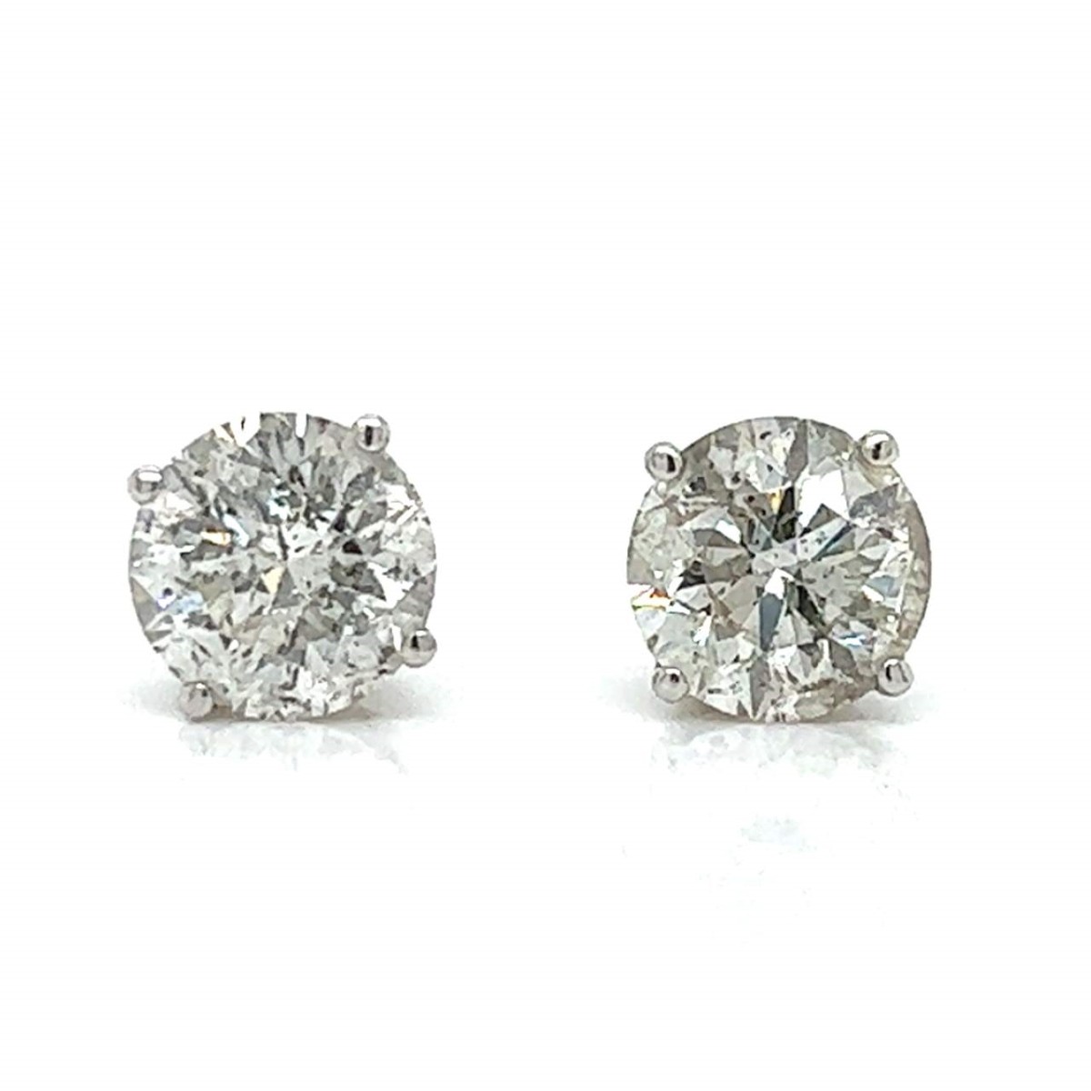 Diamond and 14K Ear Studs