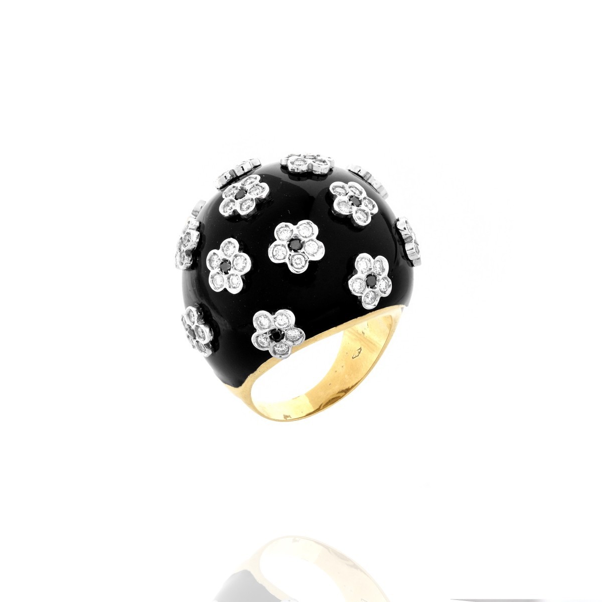 Casato Diamond, Onyx and 18K Ring