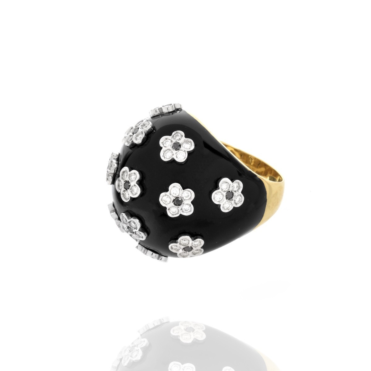 Casato Diamond, Onyx and 18K Ring