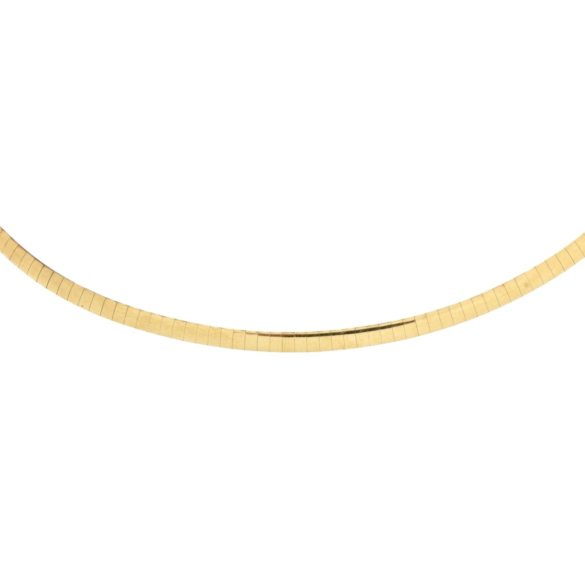 14K Omega Necklace