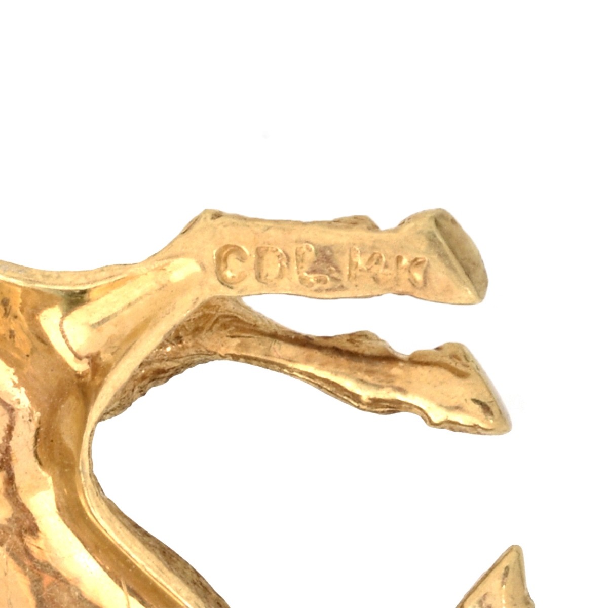 Diamond and 14K Horse Brooch