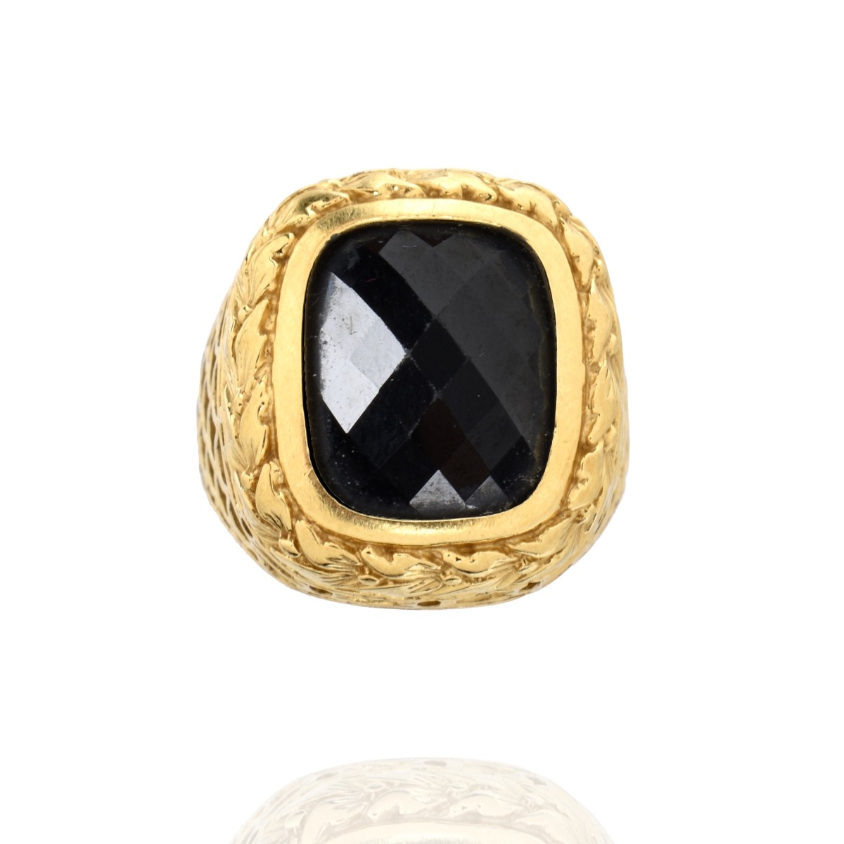 Onyx and 14K Ring