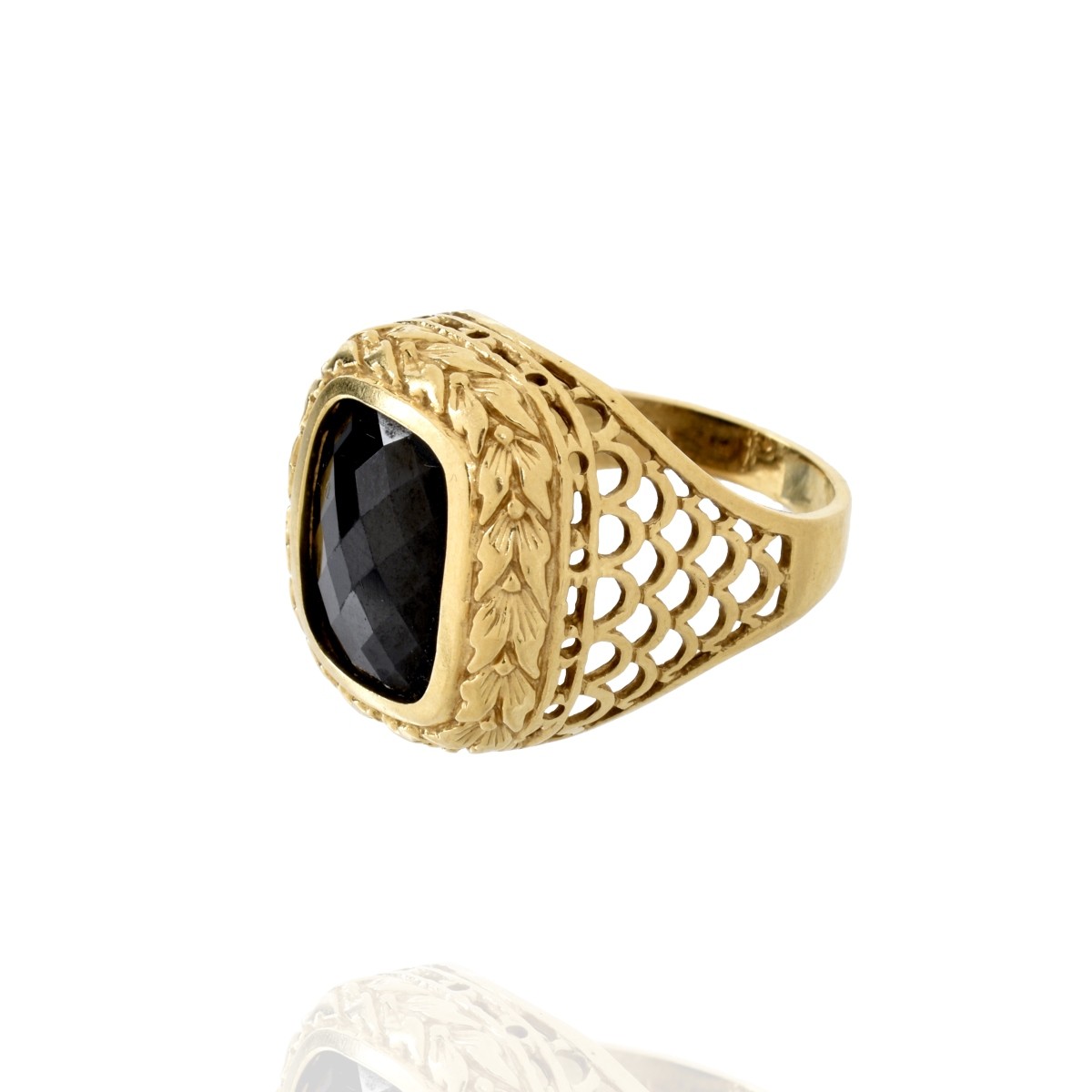 Onyx and 14K Ring