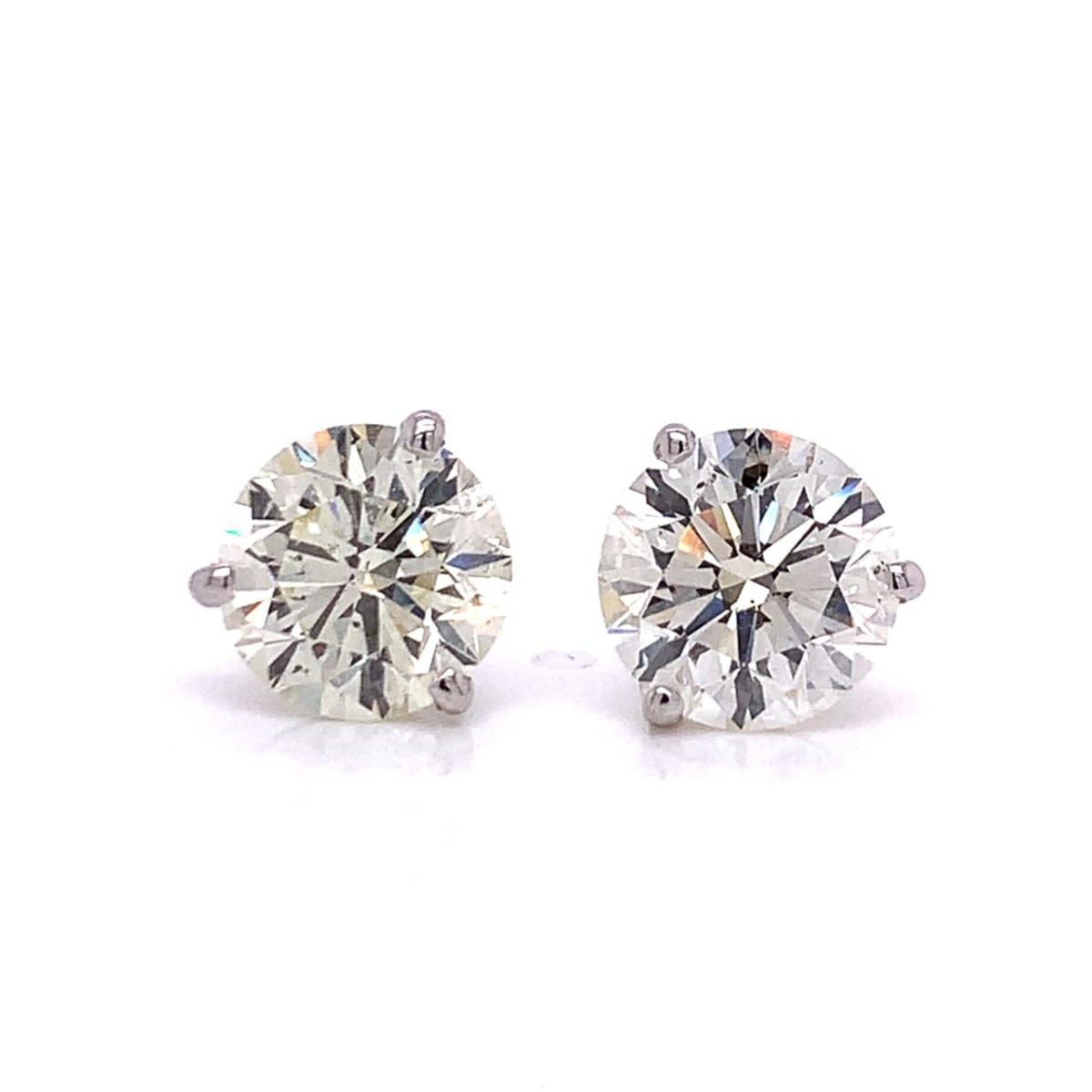 GIA Diamond and 14K Ear Studs