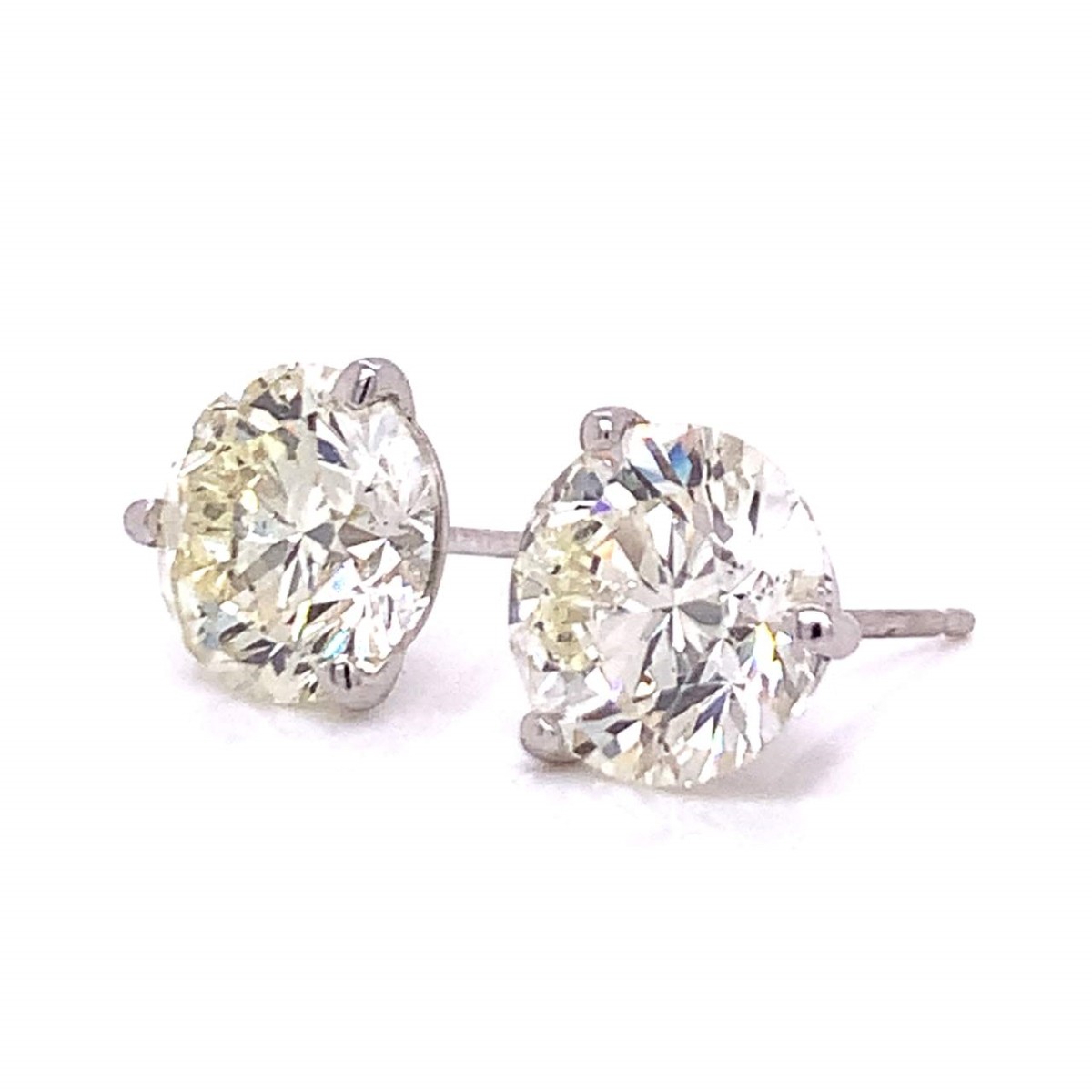 GIA Diamond and 14K Ear Studs