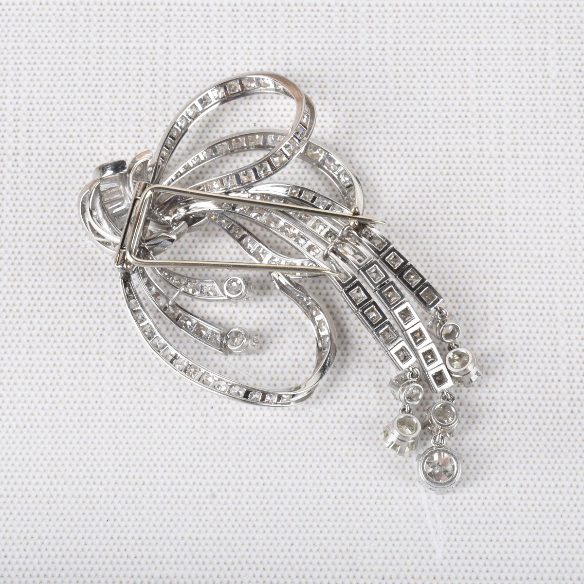 Diamond and Platinum Brooch