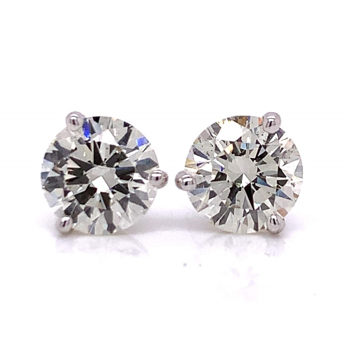 GIA Diamond and 14K Ear Studs