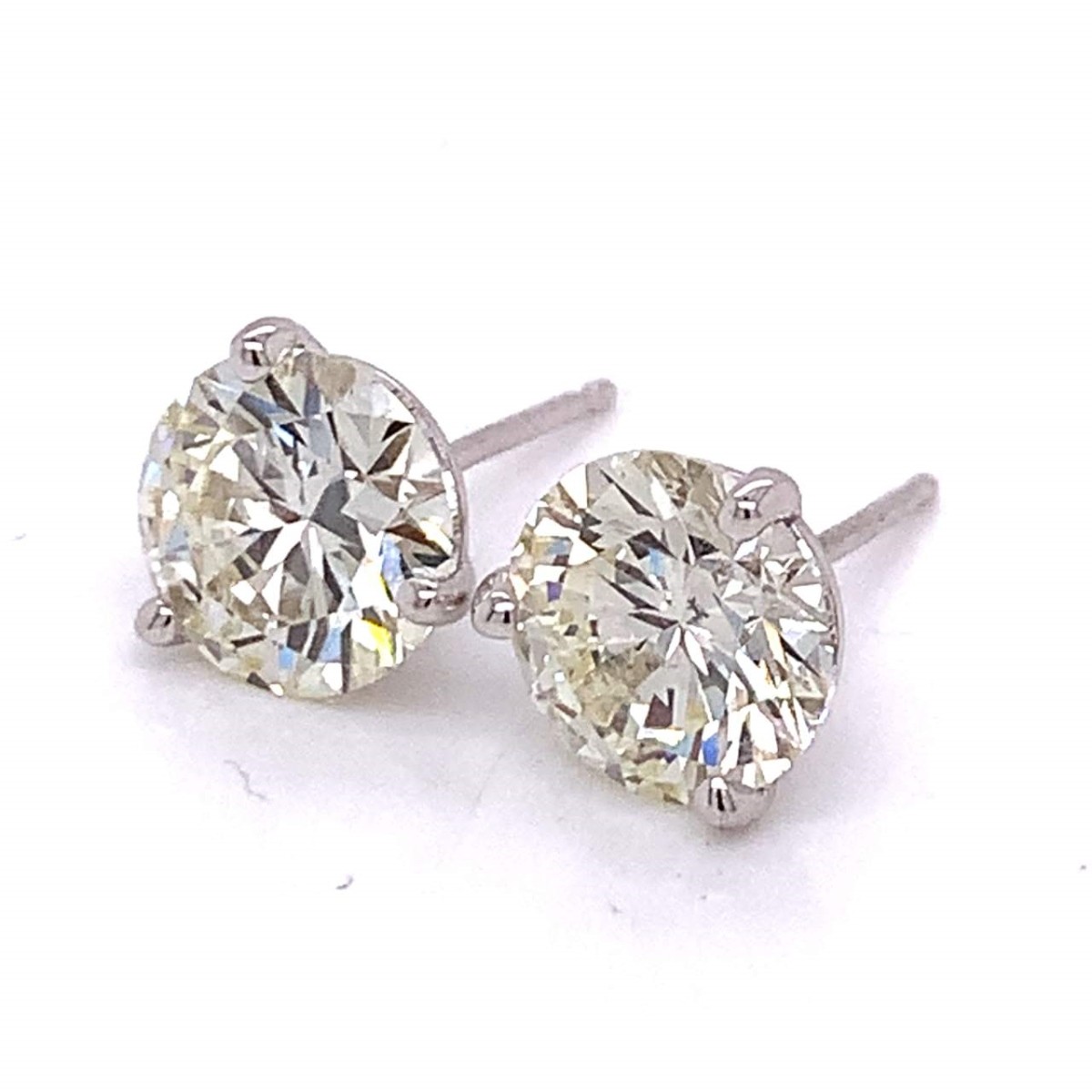 GIA Diamond and 14K Ear Studs