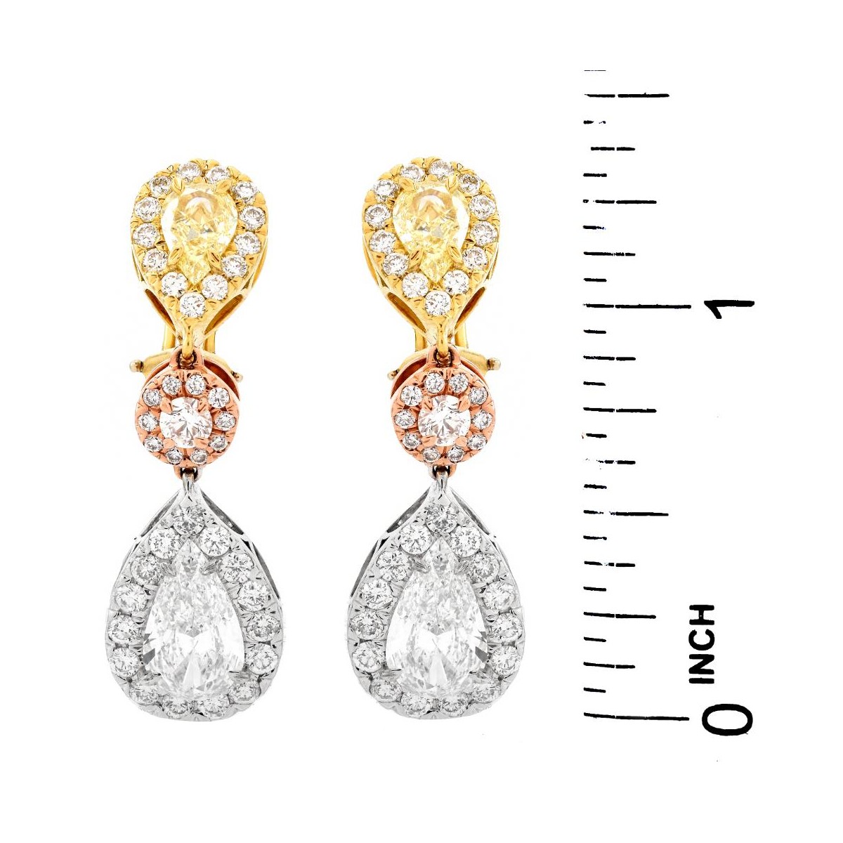 Diamond and 18K Earrings