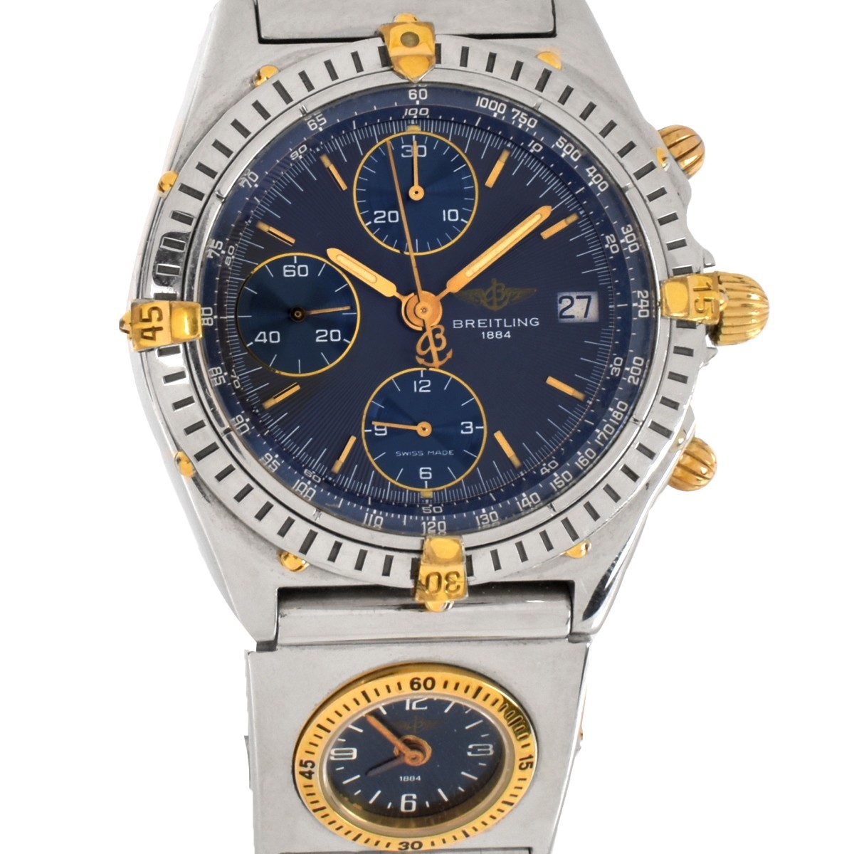 Breitling Stainless Steel and 18K Chrono