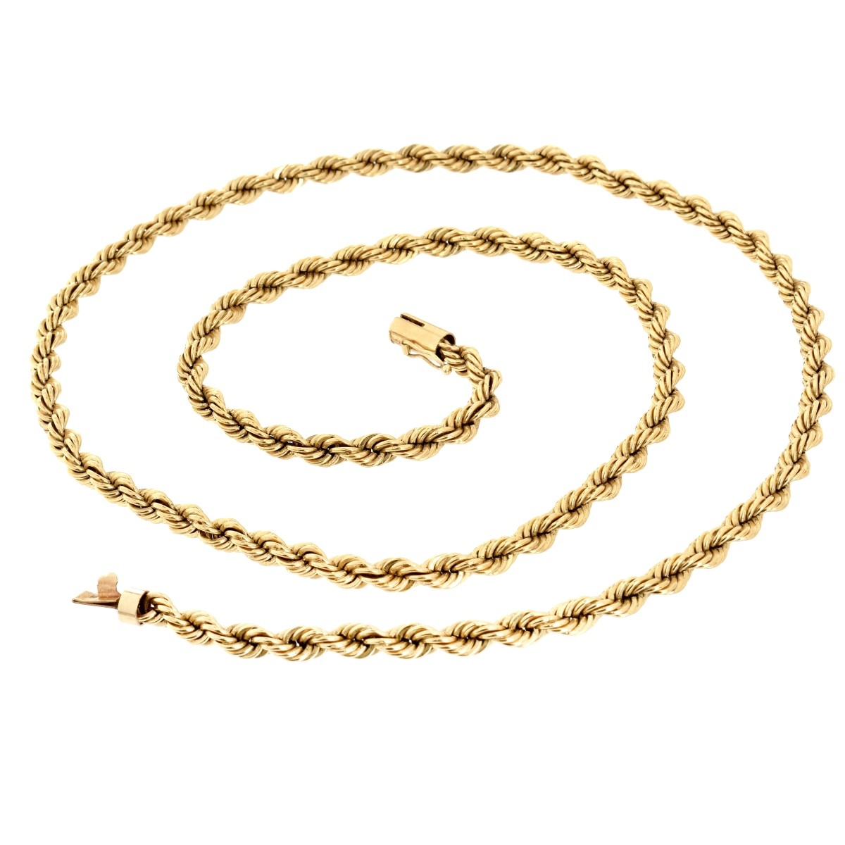 14K Rope Chain Necklace