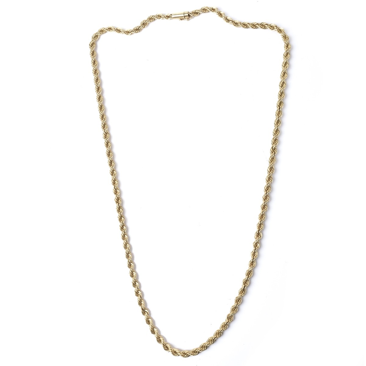 14K Rope Chain Necklace