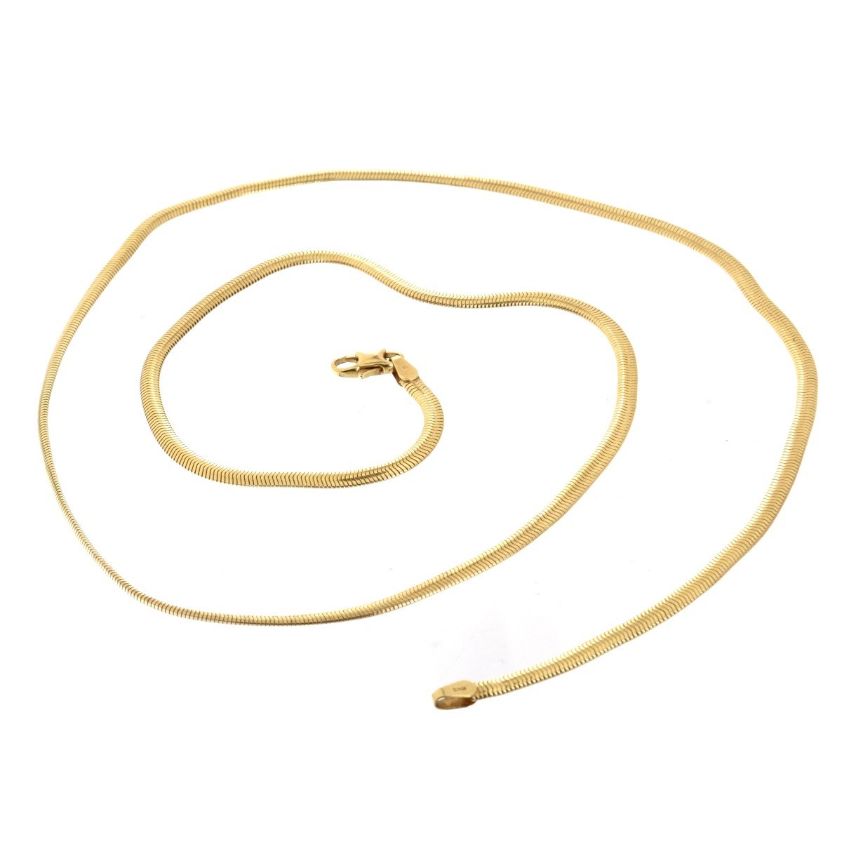 14K Omega Necklace