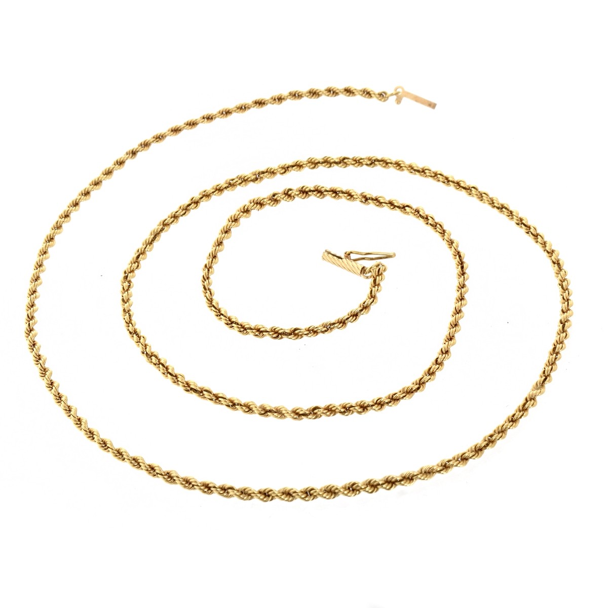 14K Rope Link Necklace