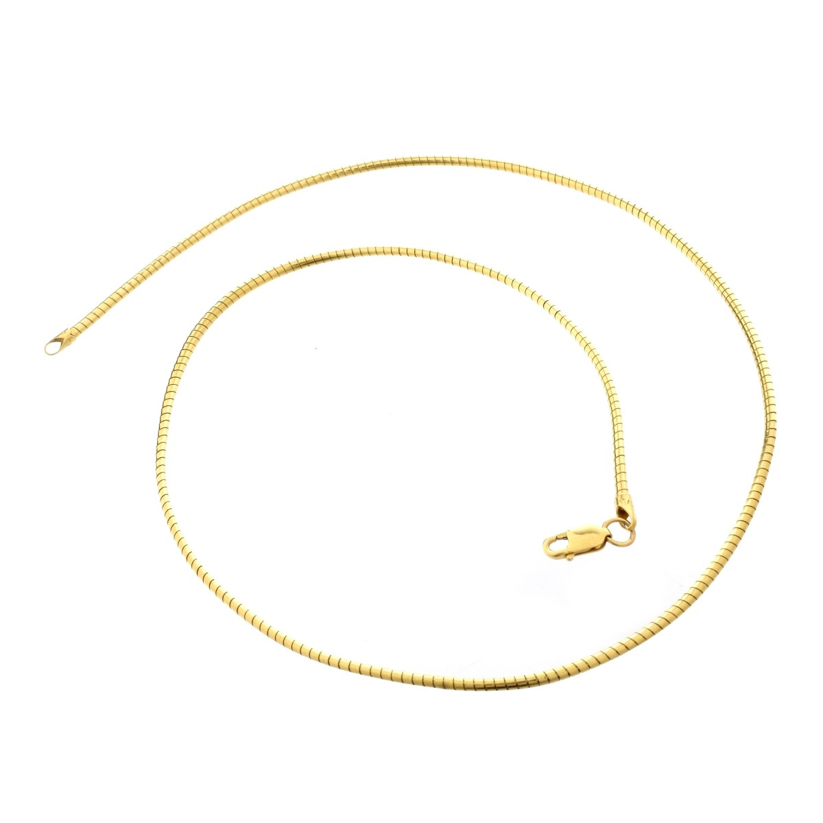 14K Omega Necklace