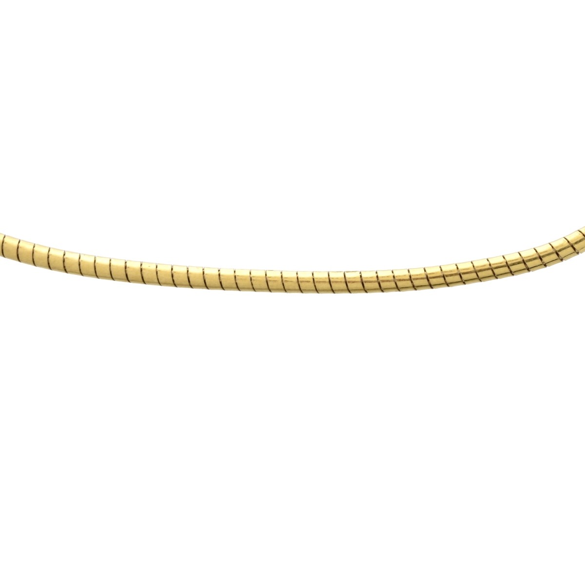 14K Omega Necklace