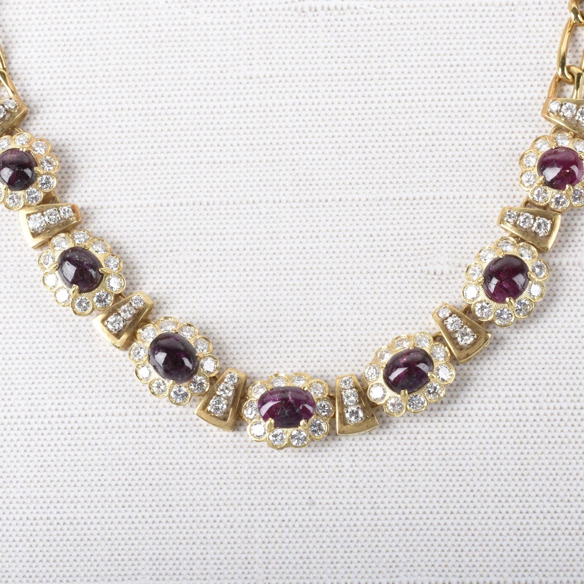 Ruby, Diamond and 18K Necklace