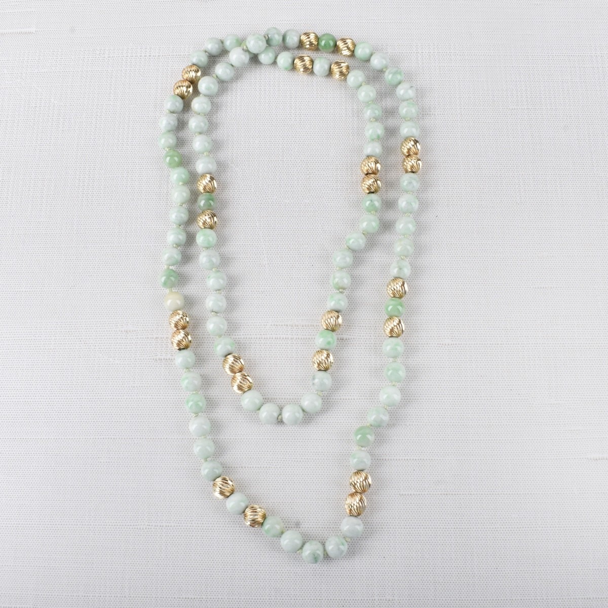 Jade and 14K Necklace