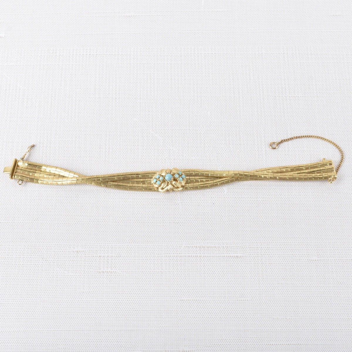 18K and Turquoise Bracelet