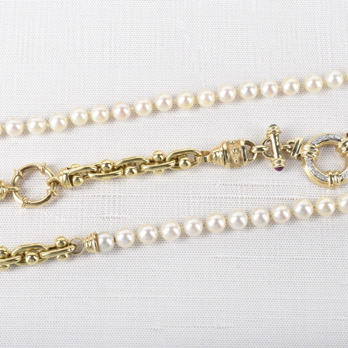 Pearl and 18K Necklace