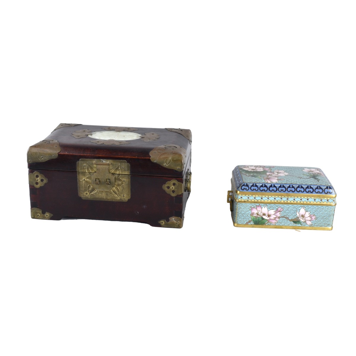 Two Chinese Dresser Boxes