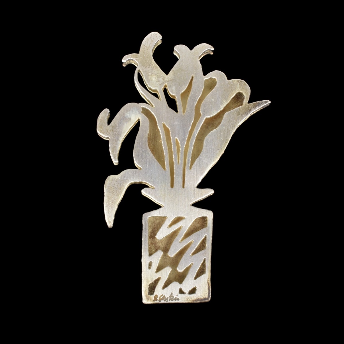 David Gerstein Silver Pendant / Brooch