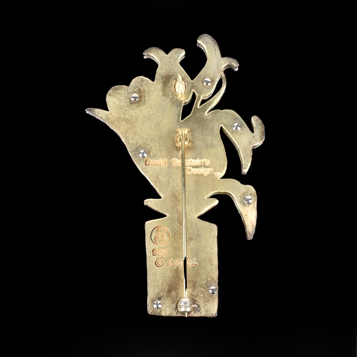 David Gerstein Silver Pendant / Brooch