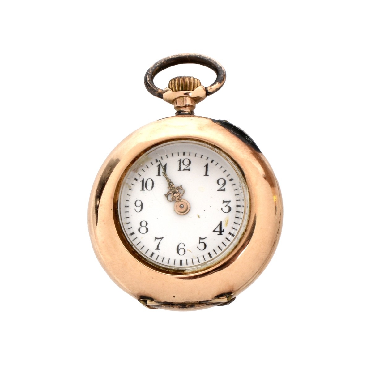 14K and Diamond Pocket Watch