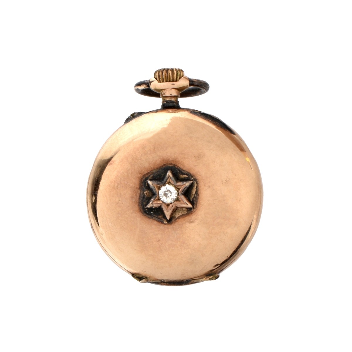 14K and Diamond Pocket Watch