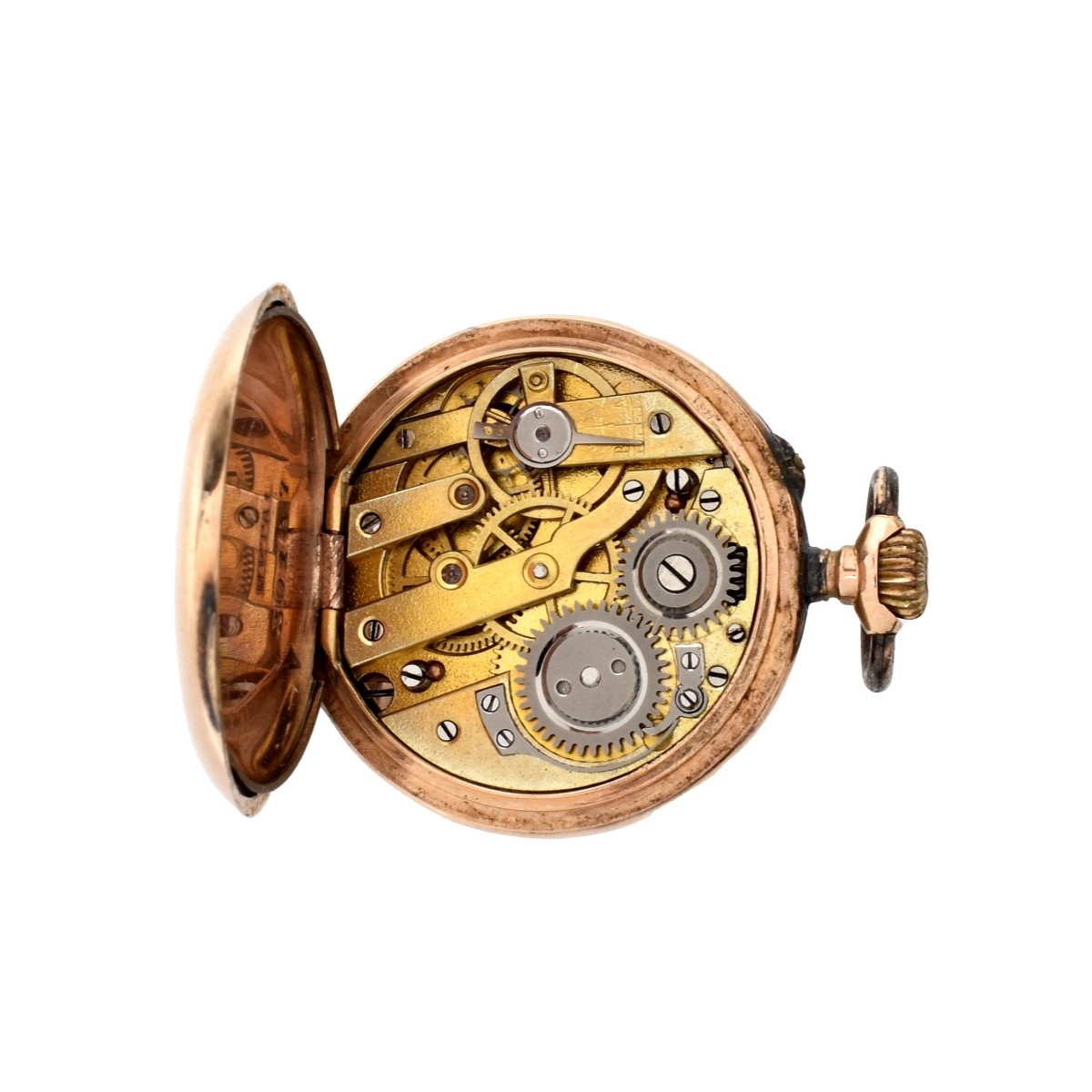 14K and Diamond Pocket Watch