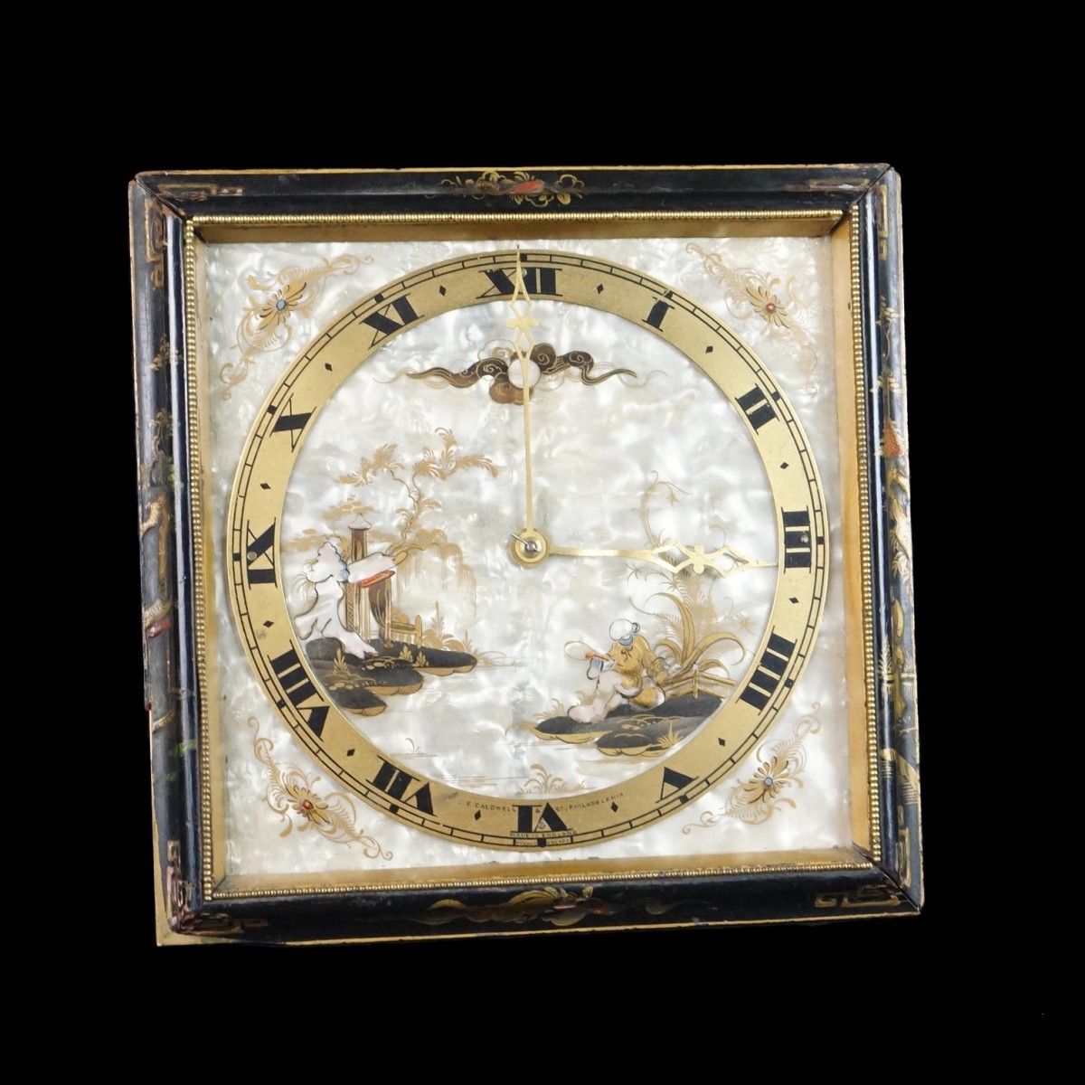 J.E. Caldwell Chinoiserie Clock