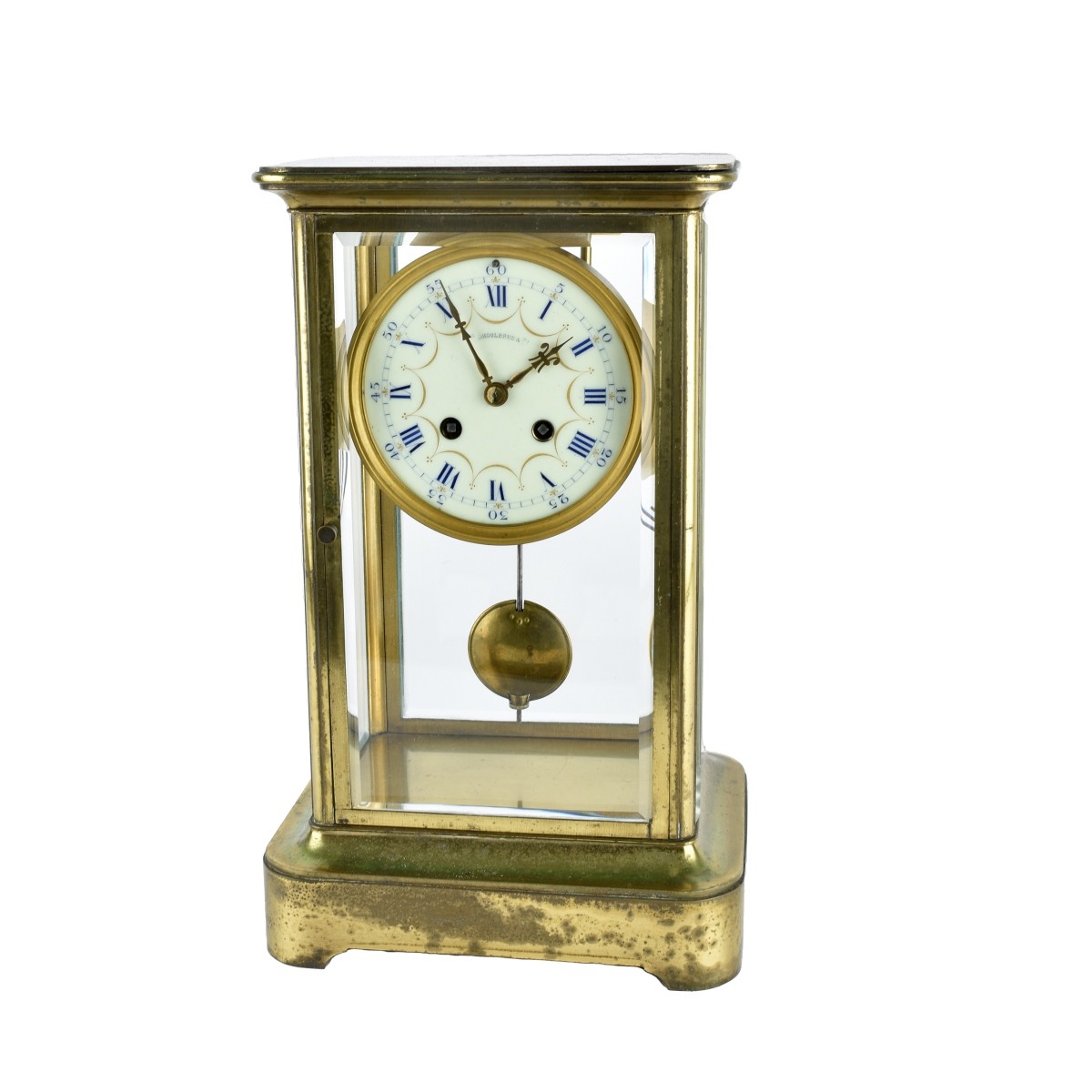 Jas Shoolbred Brass Mantle Clock