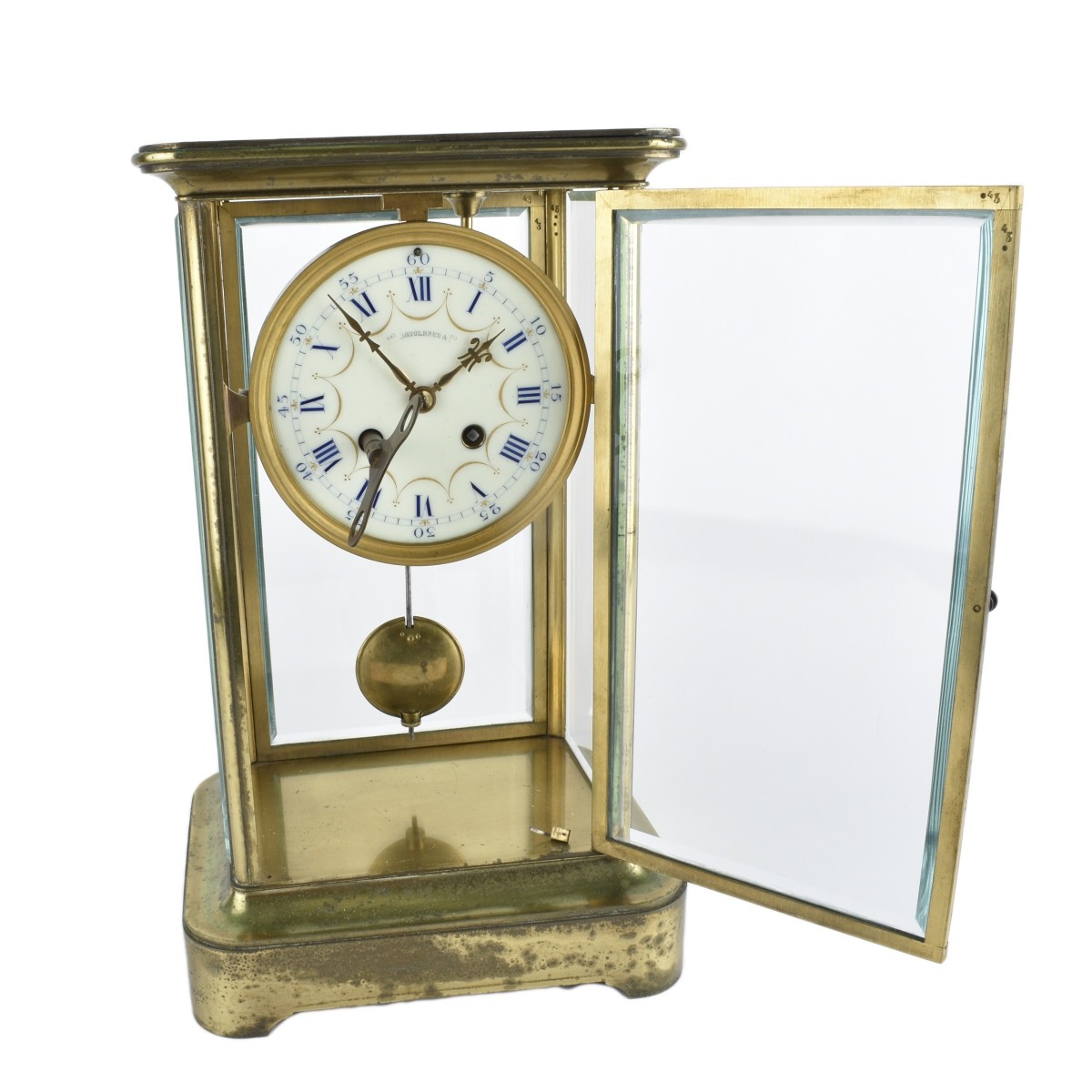 Jas Shoolbred Brass Mantle Clock