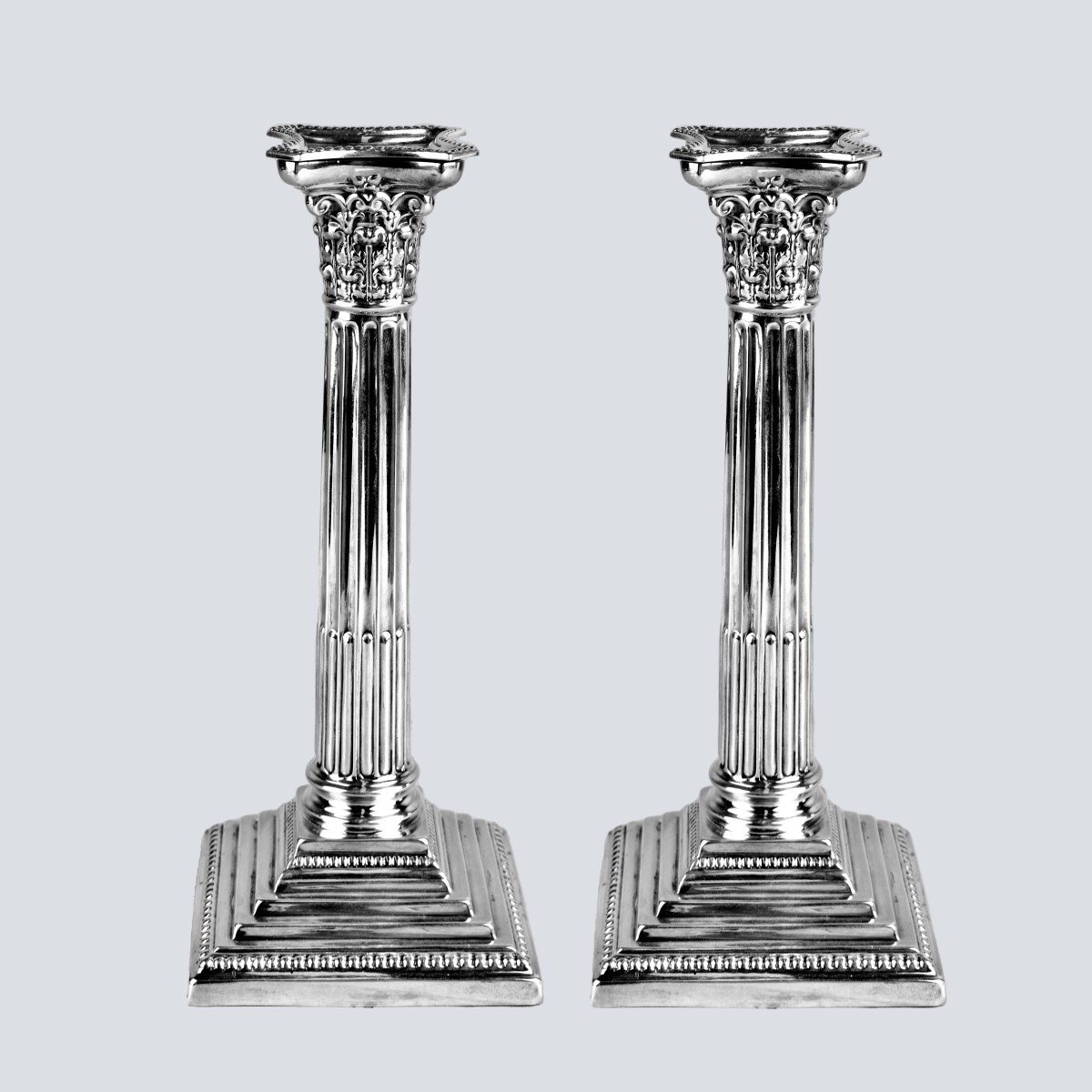 Pair of Sterling Silver Candlesticks