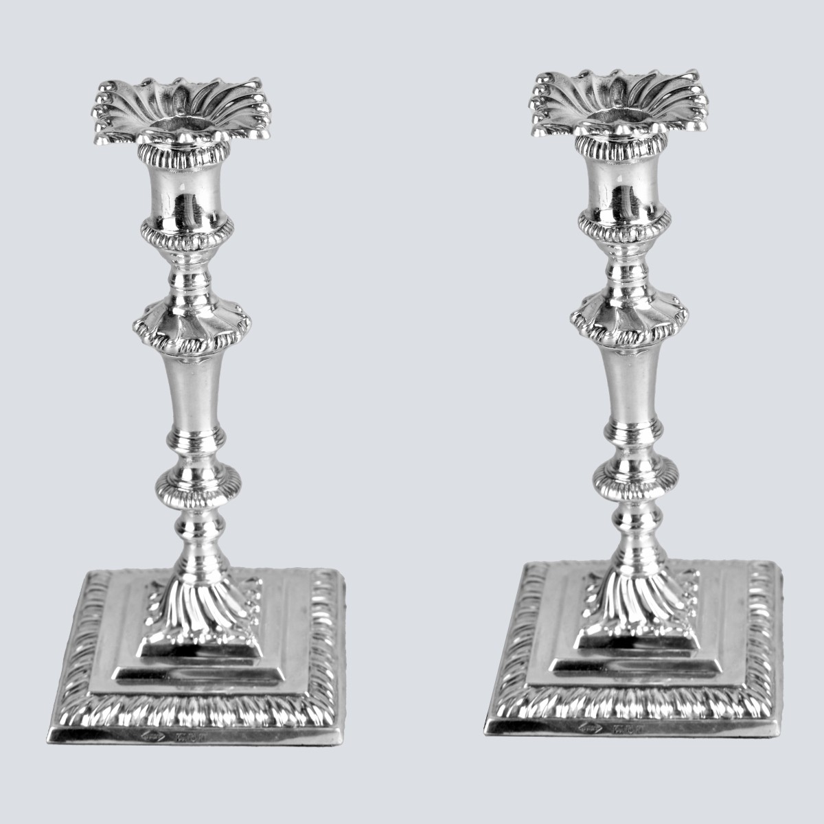 Pair of Weighted Sterling Silver Candlesticks