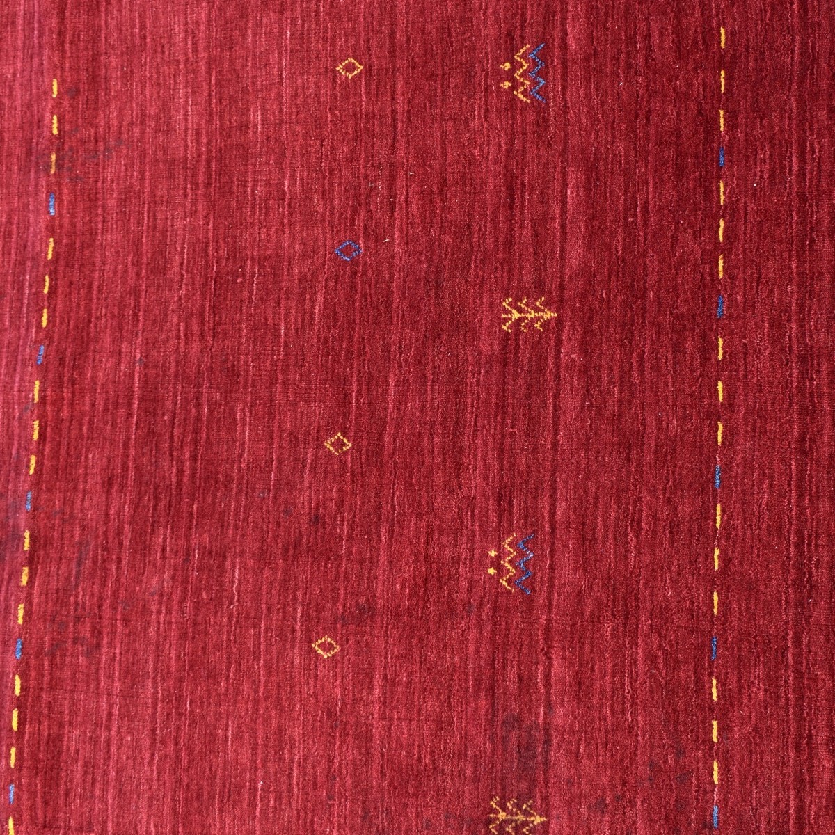 Semi Antique Persian Gabbeh Wool Rug