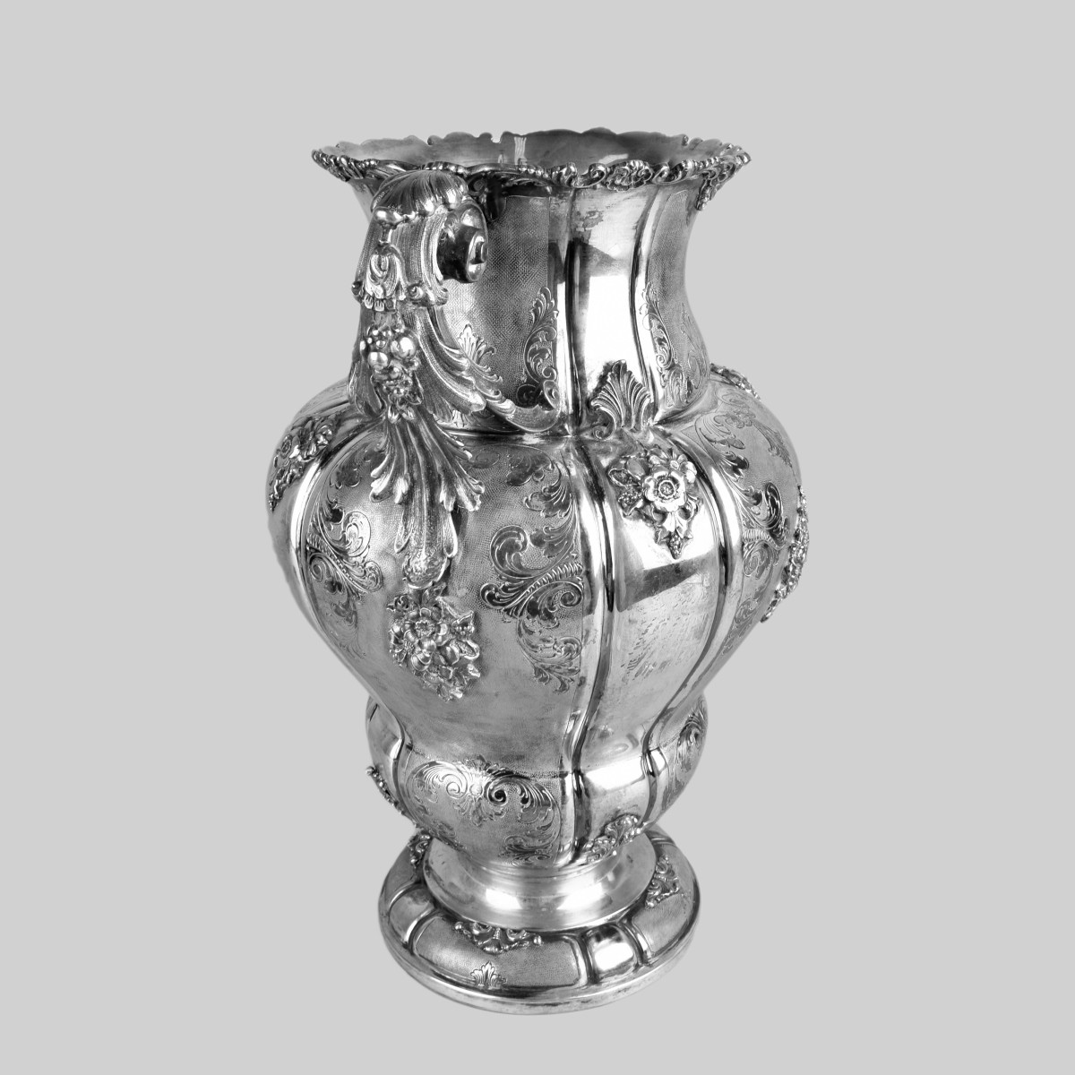 Antique Italian 800 Silver Vase