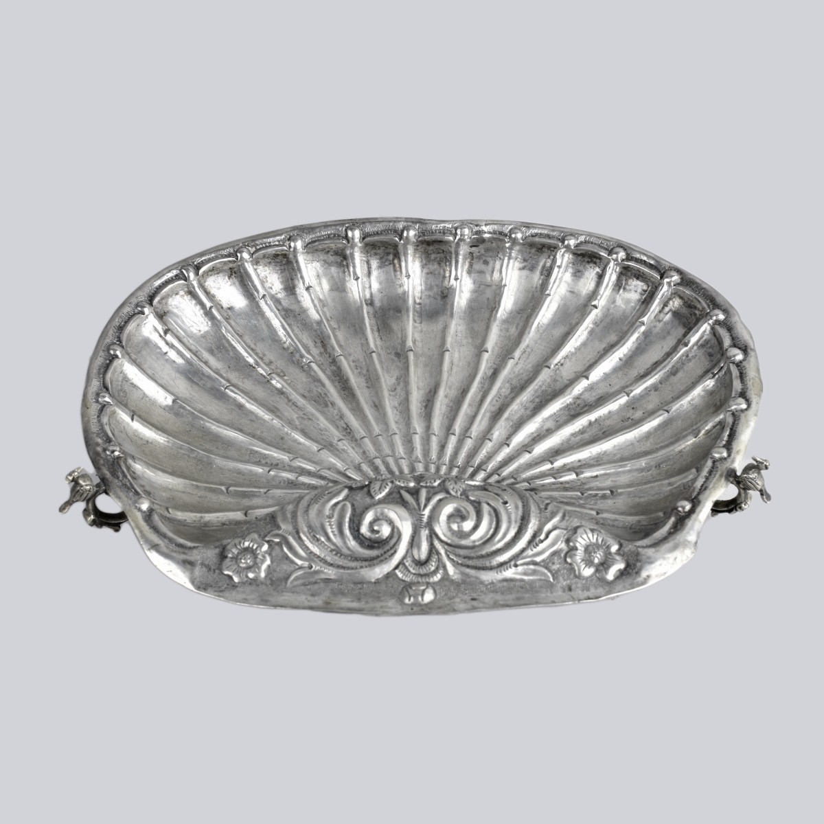 18th Cent. Silver Baptismal Dish