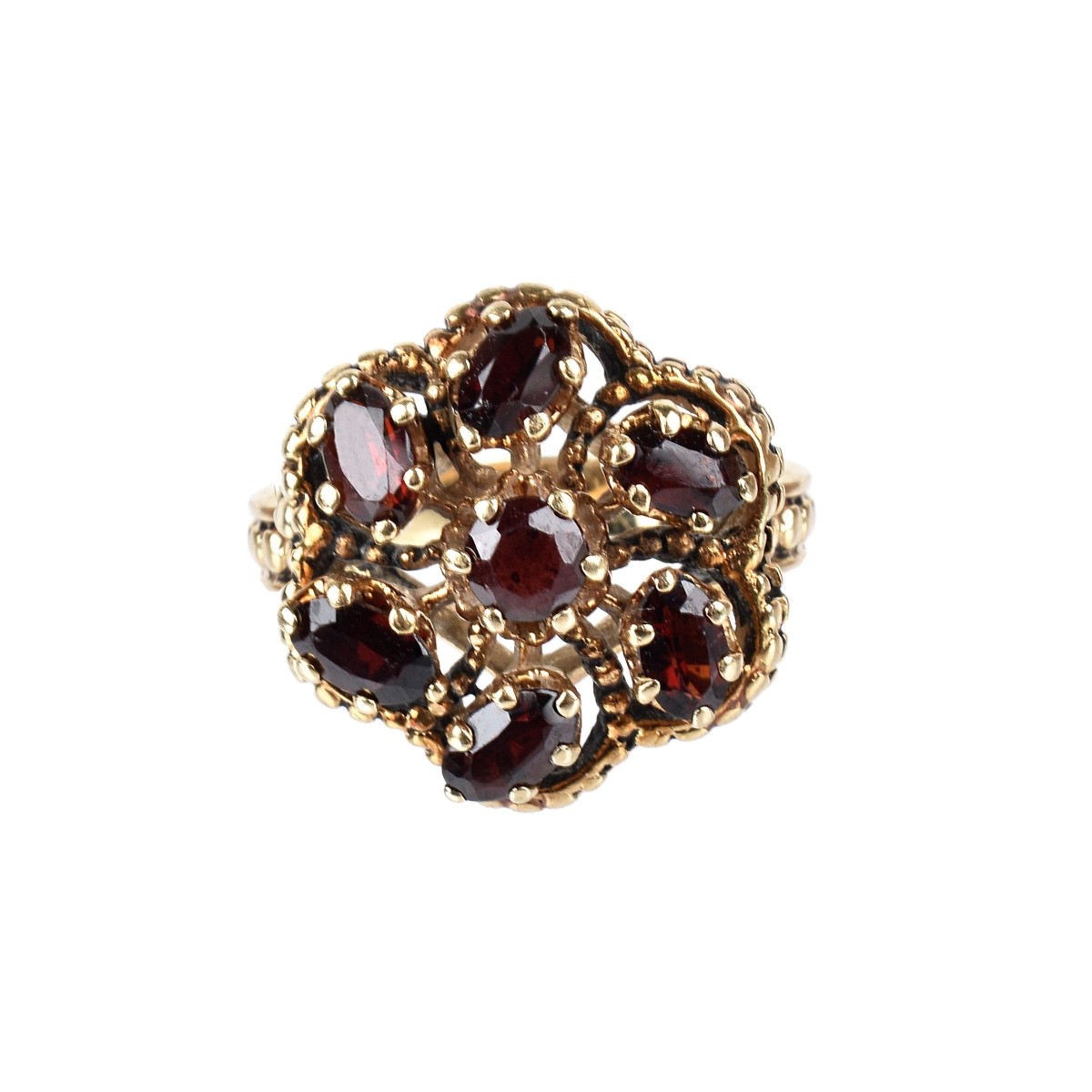 Garnet and 14K Ring