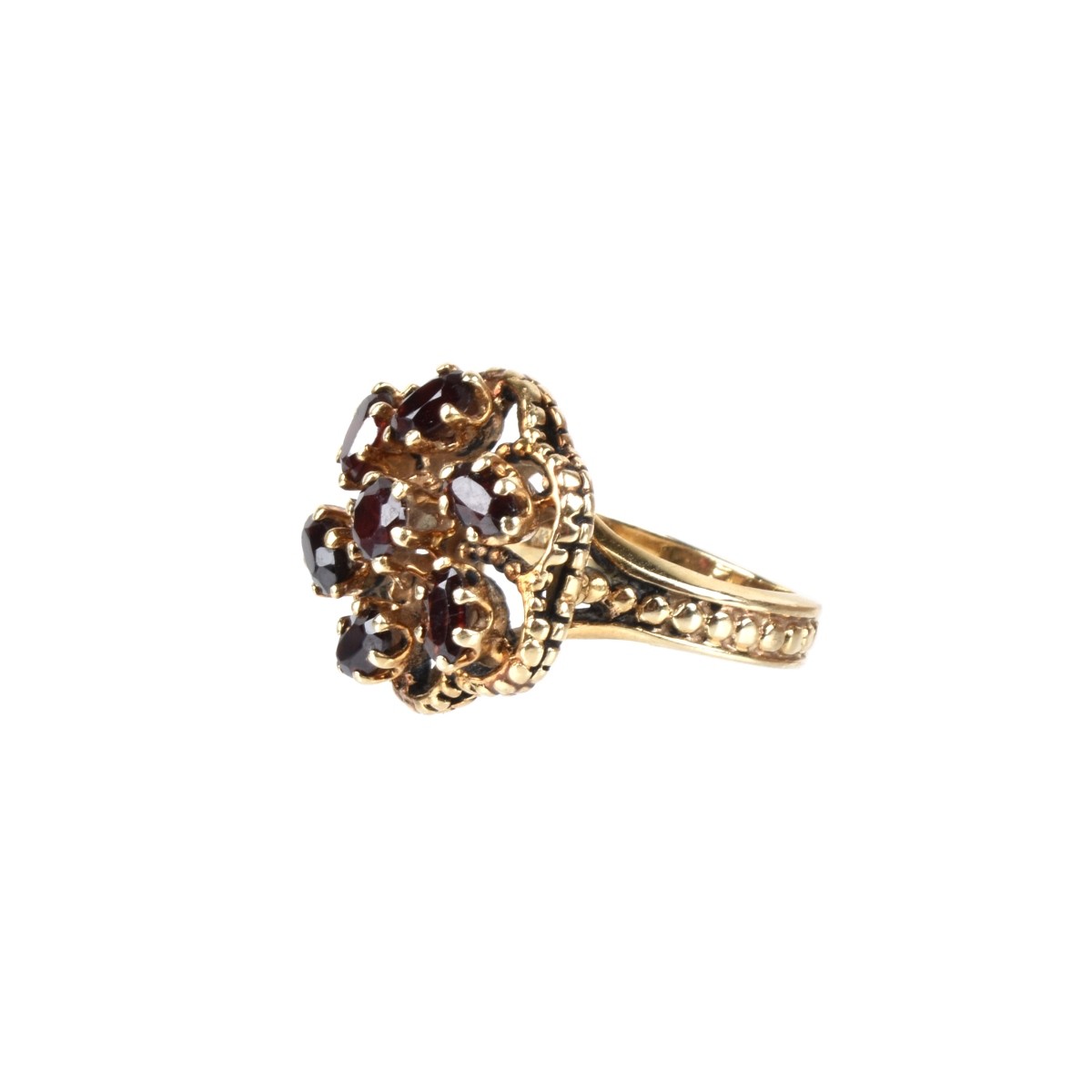 Garnet and 14K Ring