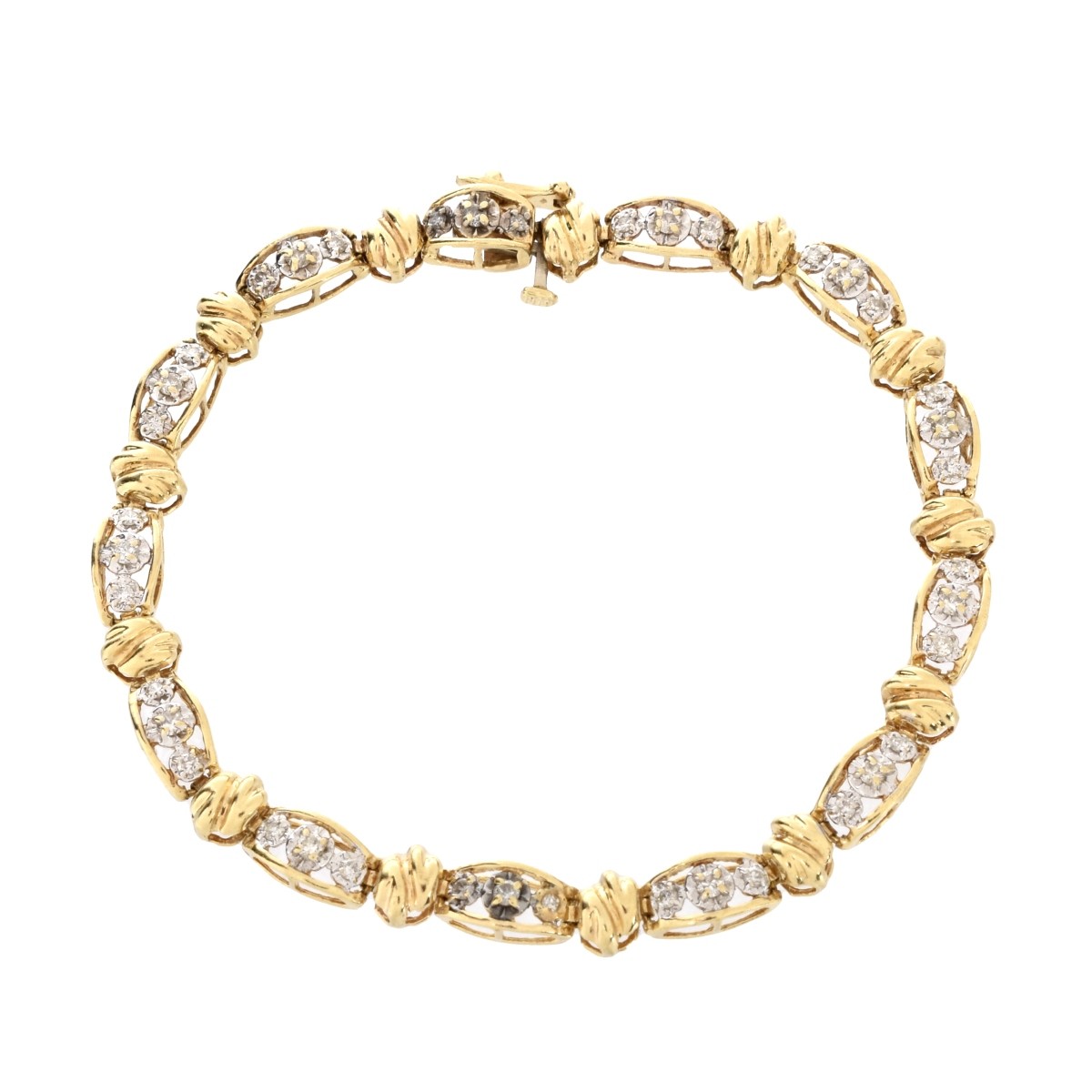 Diamond and 14K Bracelet