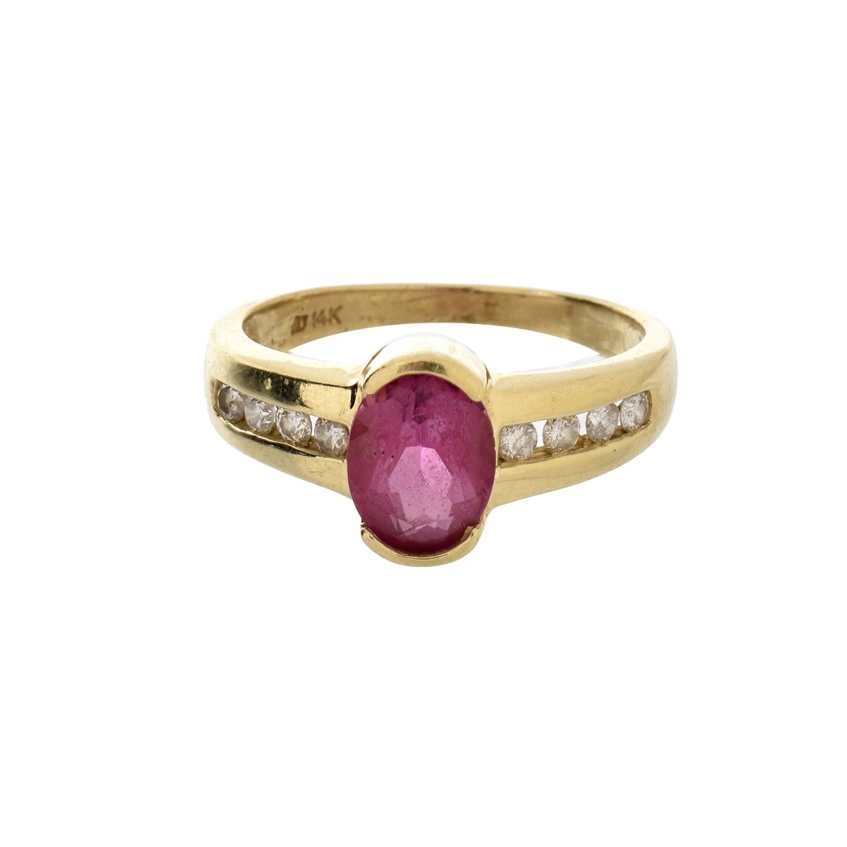 Ruby, Diamond and 14K Ring