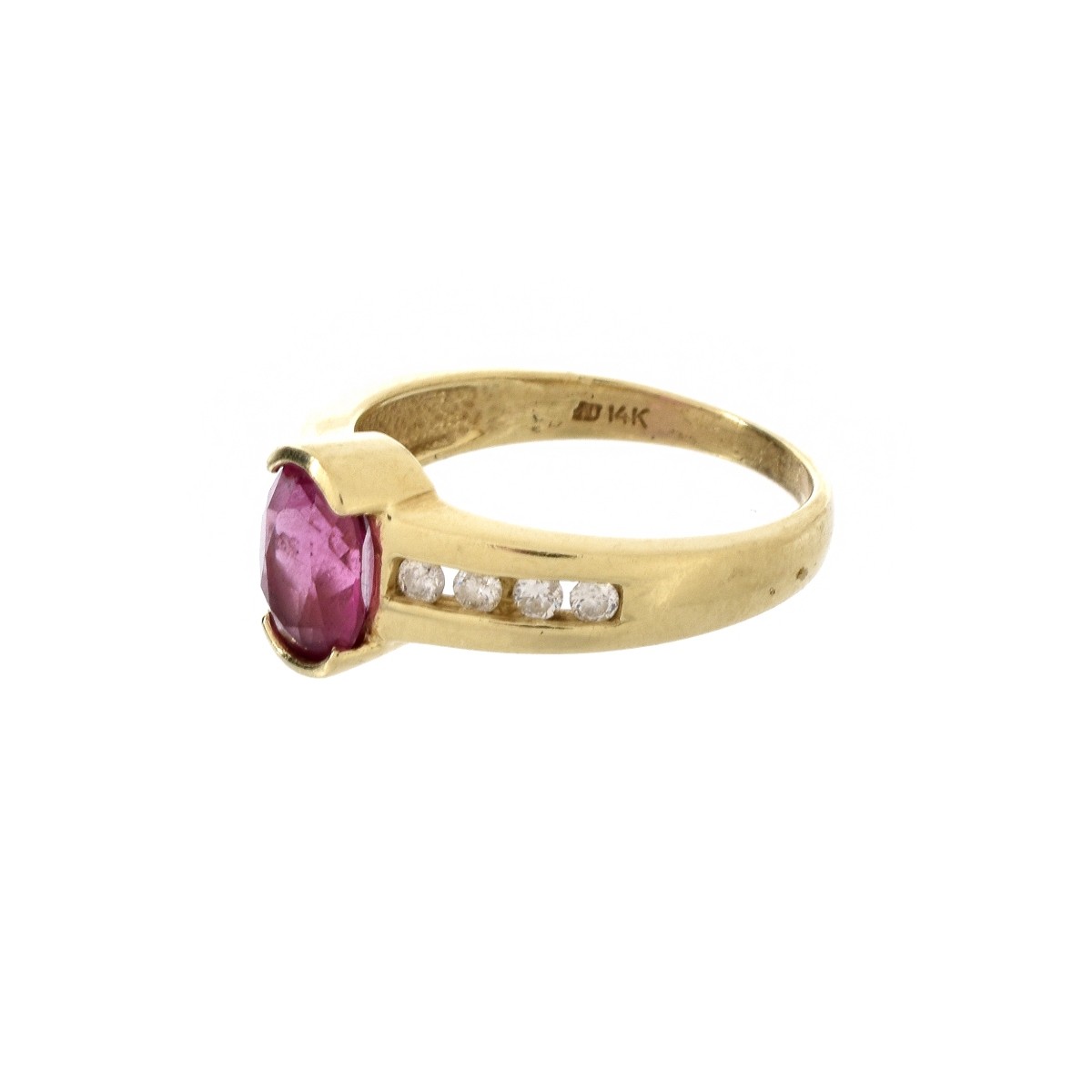 Ruby, Diamond and 14K Ring