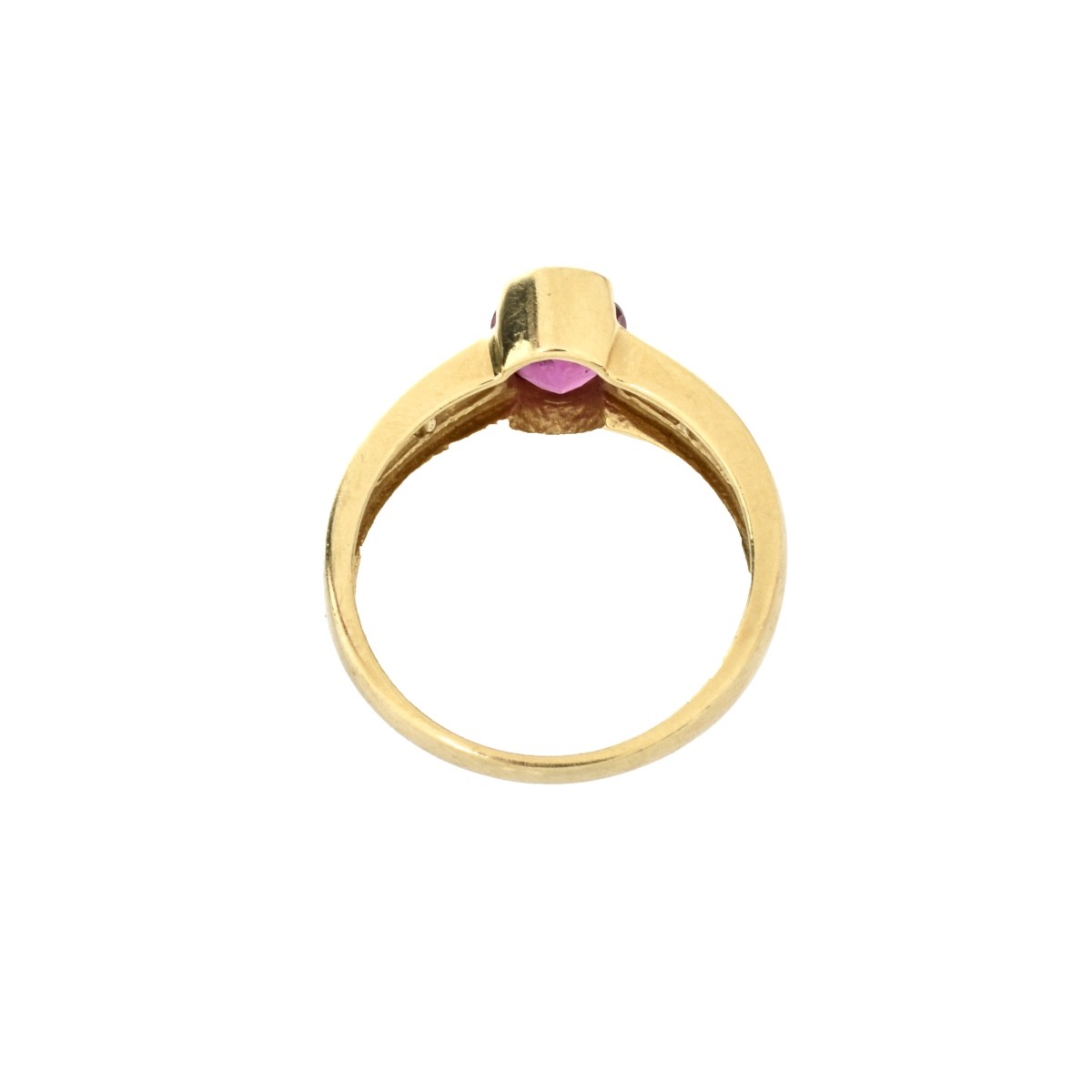 Ruby, Diamond and 14K Ring