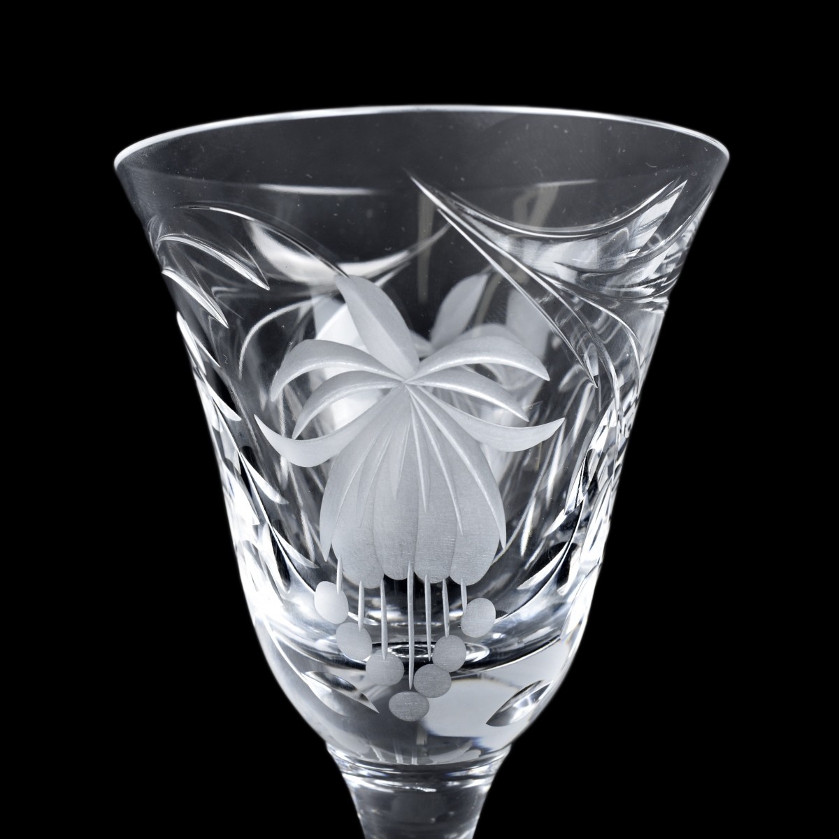 Royal Brierley "Fuchsia" Stemware